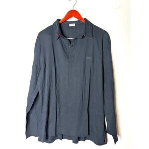 Zimmerli of Switzerland "Swiss First" Black long sleeve polo shirt XL